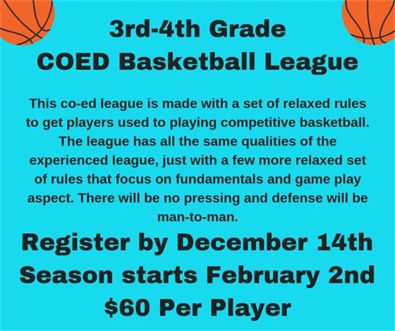 3rd and 4th Grade Basketball