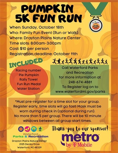 Pumpkin 5k Fun Run