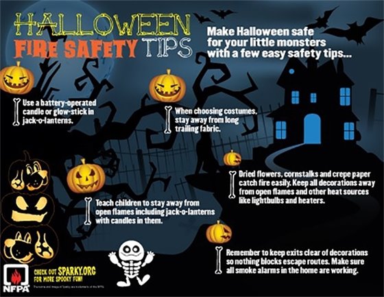 Halloween fire safety tips