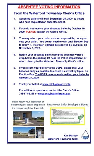 Absentee Voting Information
