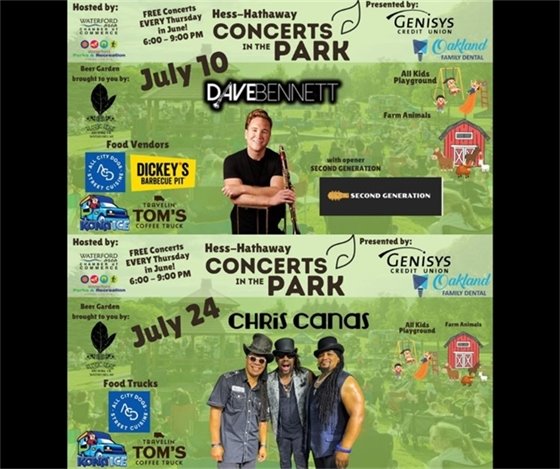 Rescheduled Concerts in the Park