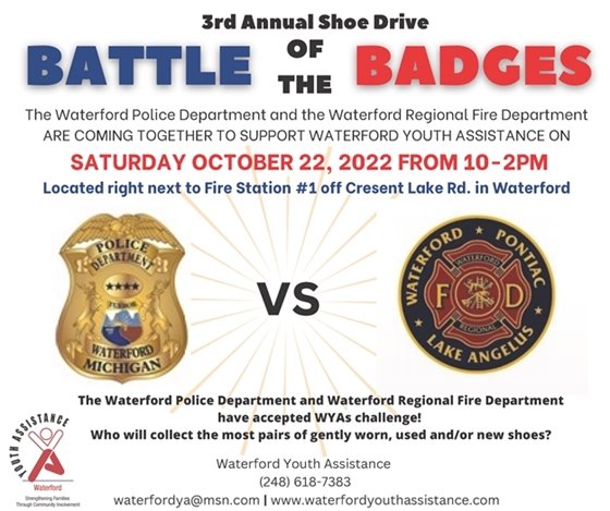 battle of the badges shoe drive