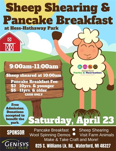 Sheep Shearing and Pancake Breakfast