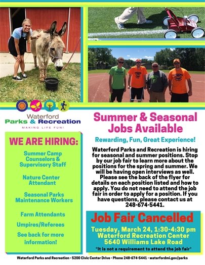 We are Hiring Summer Jobs