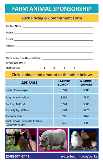 Farm Animal Sponsorship