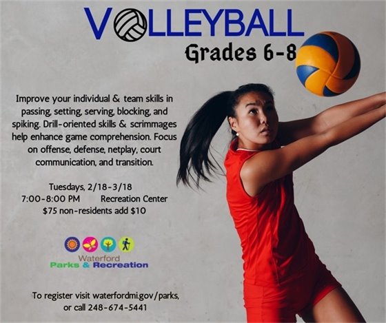 Volleyball Grades 6-8