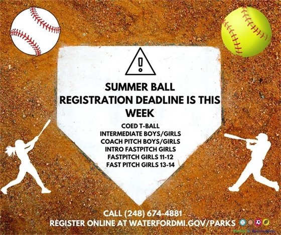 Summerball Deadline Approaching