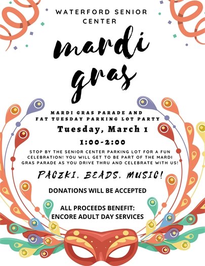 Mardi Gras at the Senior Center