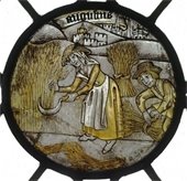 middle ages daily life harvesting grain