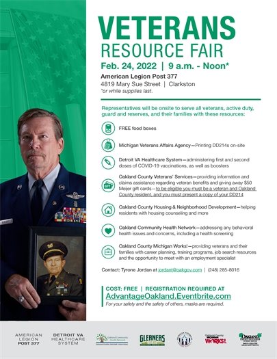 Veterans Resource Fair Feb. 24