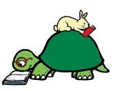 turtle and rabbit reading