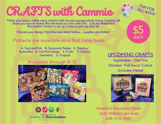 Crafts with Cammie - August