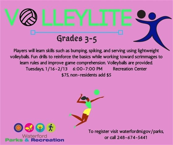 Volleyball Lite grades 3 through 5
