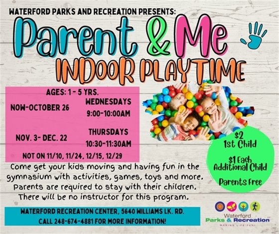 Indoor Playtime Update Flyer