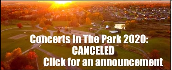 Concerts in the Park 2020 Canceled