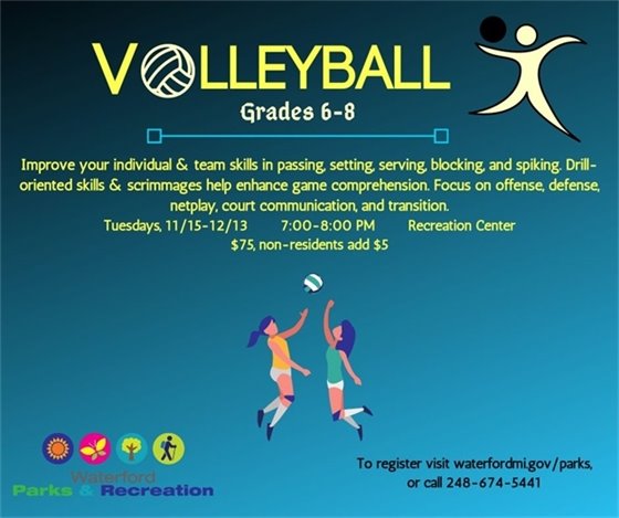 Volley Ball 6 - 8 grades