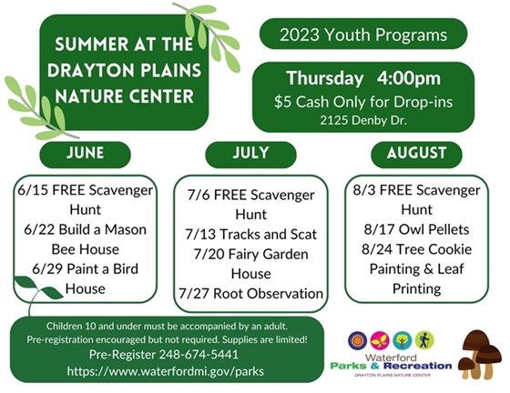 Nature Center Summer Programs