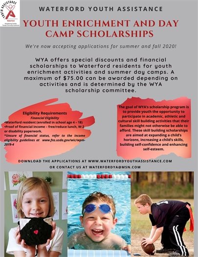 Youth Enrichment and Day Camp Scholarships
