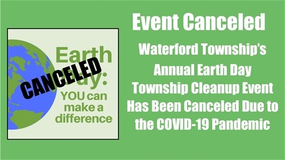 Earth Day Township Cleanup Event Cancelled