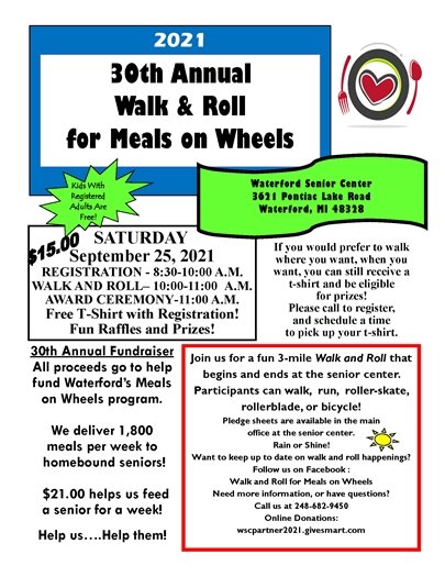 Walk & Roll For meals on wheels