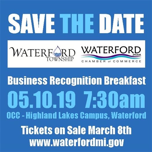 Save the Date Business Recognition Breakfast