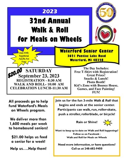 walk and roll for meals on wheels