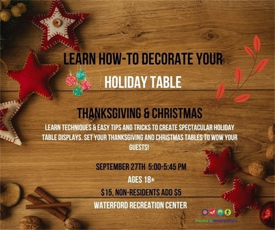 Learn How to Decorate your holiday table