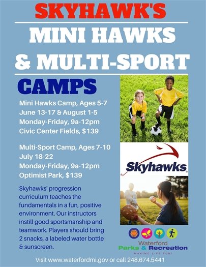 Skyhawks multi sports camps
