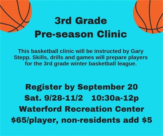 Third Grade Pre-Season Clinic