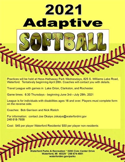 Sluggers Adaptive Softball