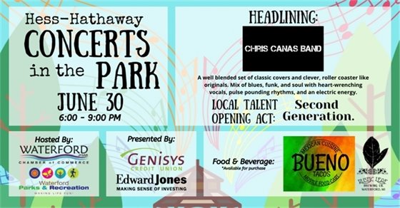 Concerts in the Park June 30th