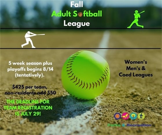 Fall Adult Softball League