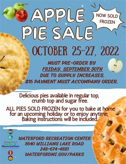 Apple Pie Sale