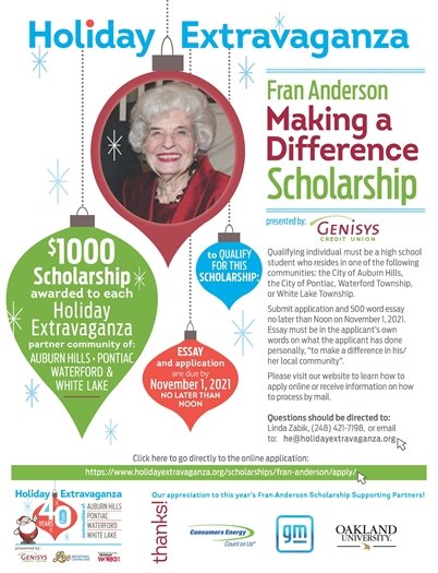 Fran Anderson Making a Difference Scholarship