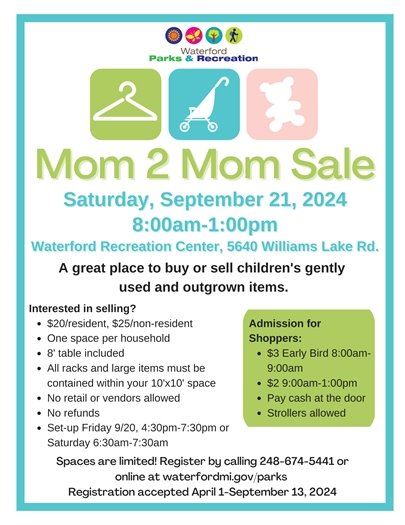 Mom 2 Mom Sale