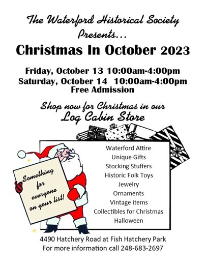 CHRISTMAS IN OCTOBER FLYER