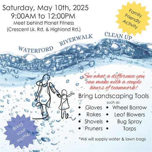 Riverwalk Cleanup Event May 10th