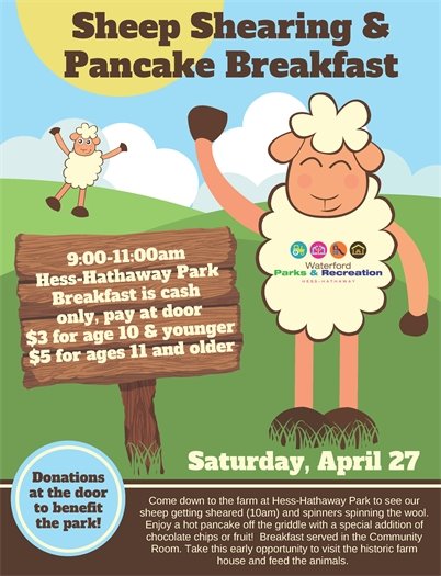 Sheep Shearing & Pancake Breakfast