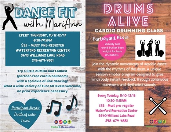 Dance Fit and Drums Alive
