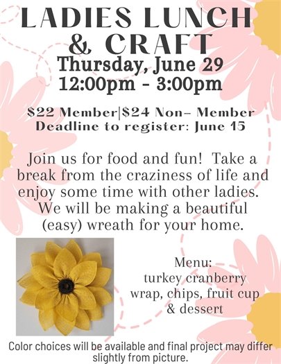 Ladies Lunch and Craft