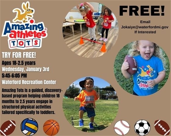 Amazing Athletes Tots Free Class