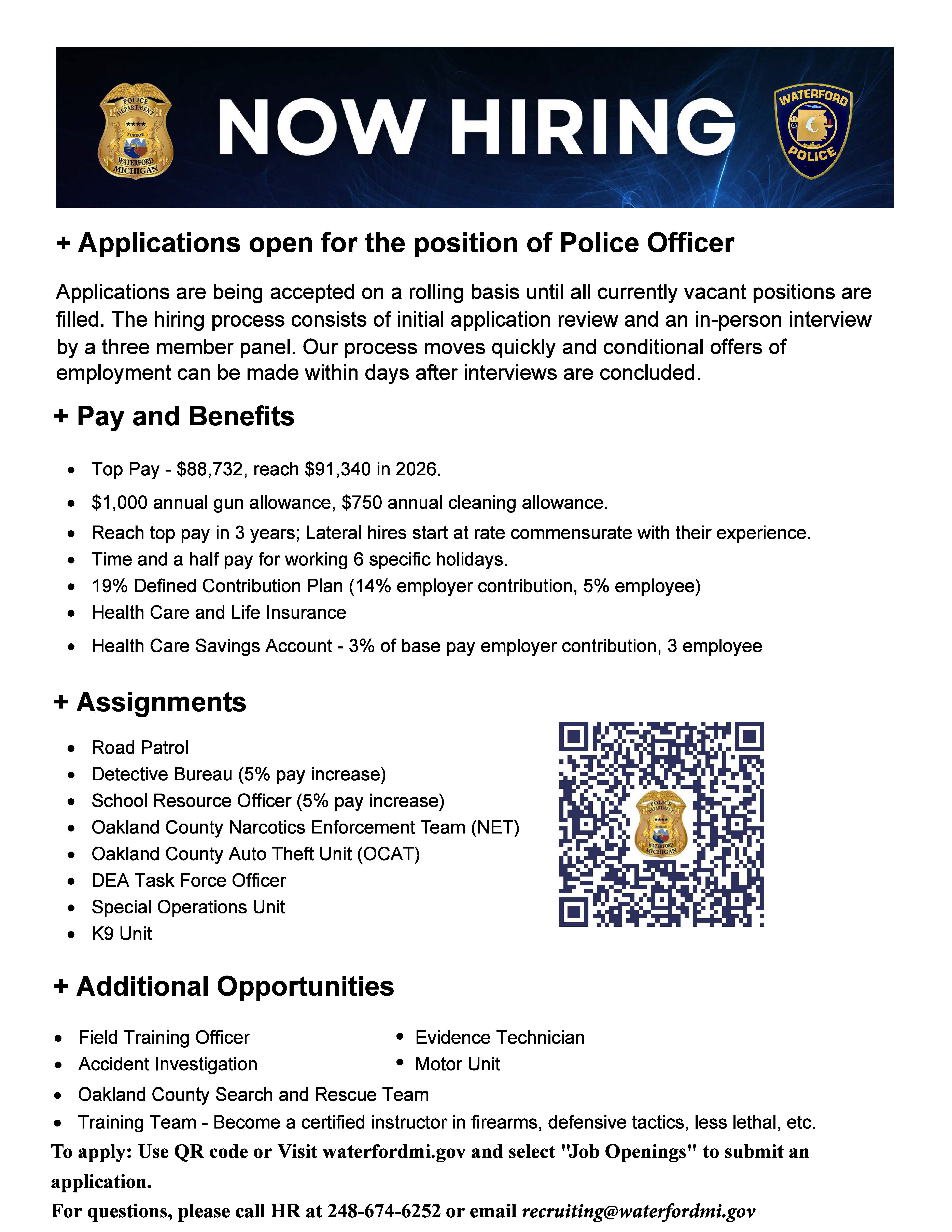 Police Recruiting Flyer Oct 2025