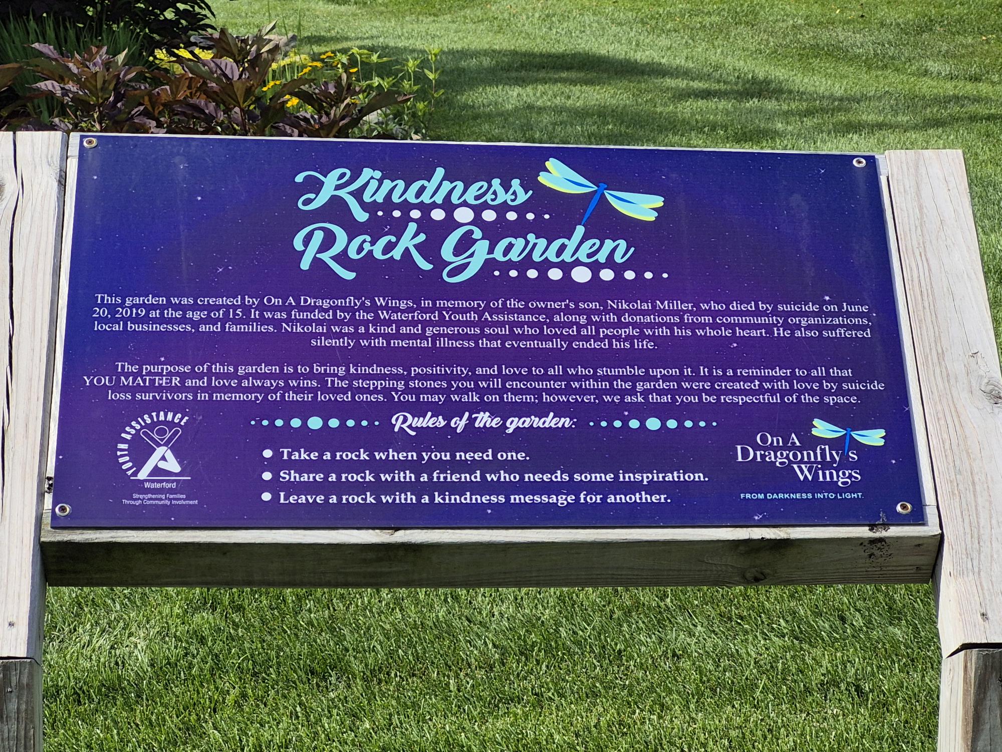 Kindness Rock Garden Sign